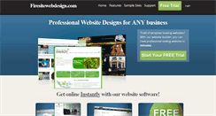 Desktop Screenshot of firesitewebdesign.com